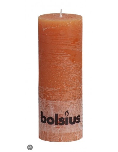 Rustic orange candle