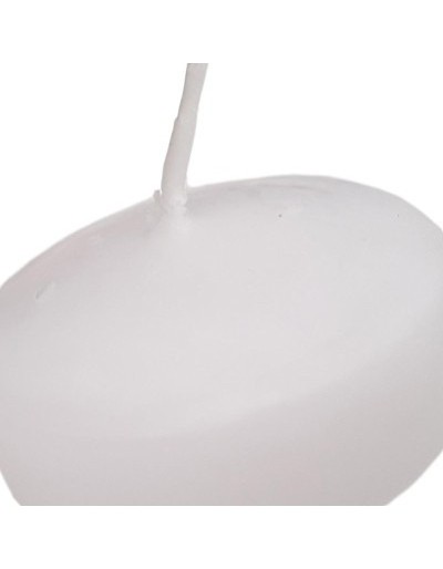White floating candle 8 cm
