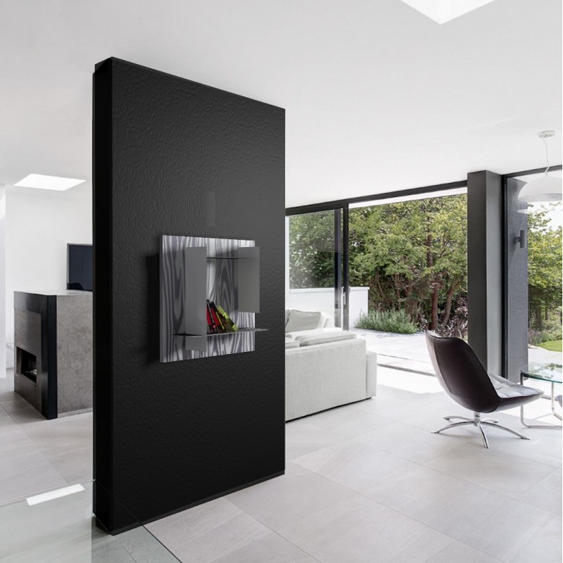 Modular bookshelf zebra black with black shelves Modular bookshelf zebra black with black shelves