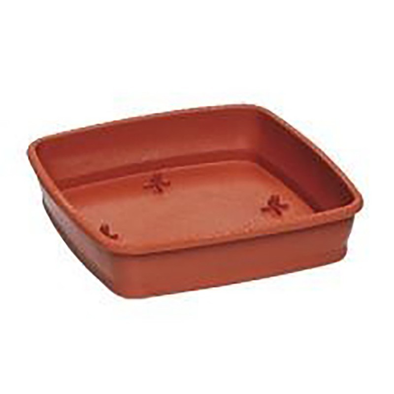 Sottovaso quadro 50 cm color terracotta