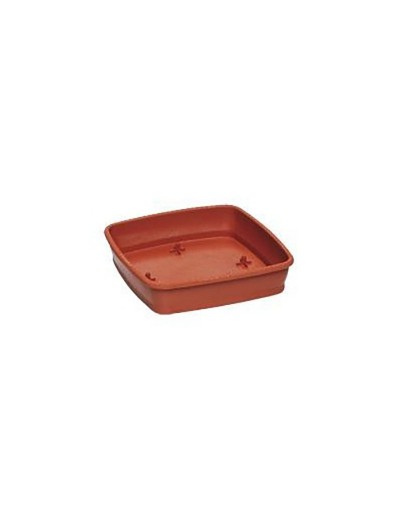 Sottovaso quadro 50 cm color terracotta