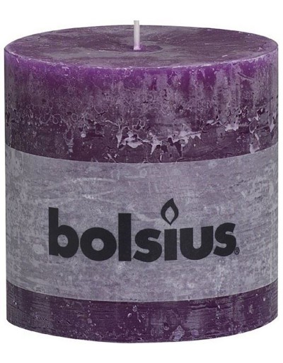 Rustic purple candle
