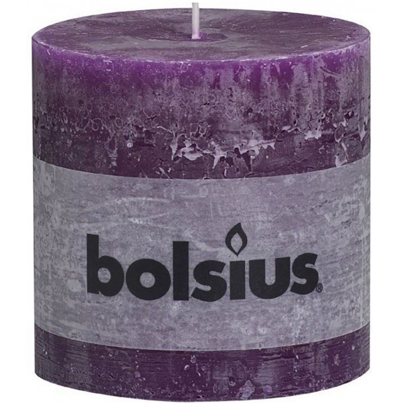 Rustic purple candle