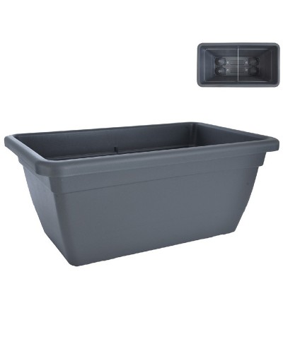 ANTHEA 100 CM ANTHRACYTE RECTANGULAR PLANTER