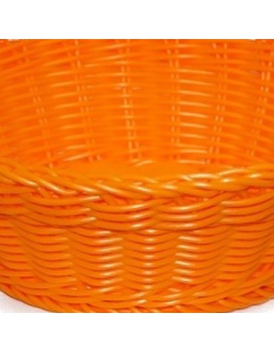 Pomarańczowy pleciony kosz 20cm