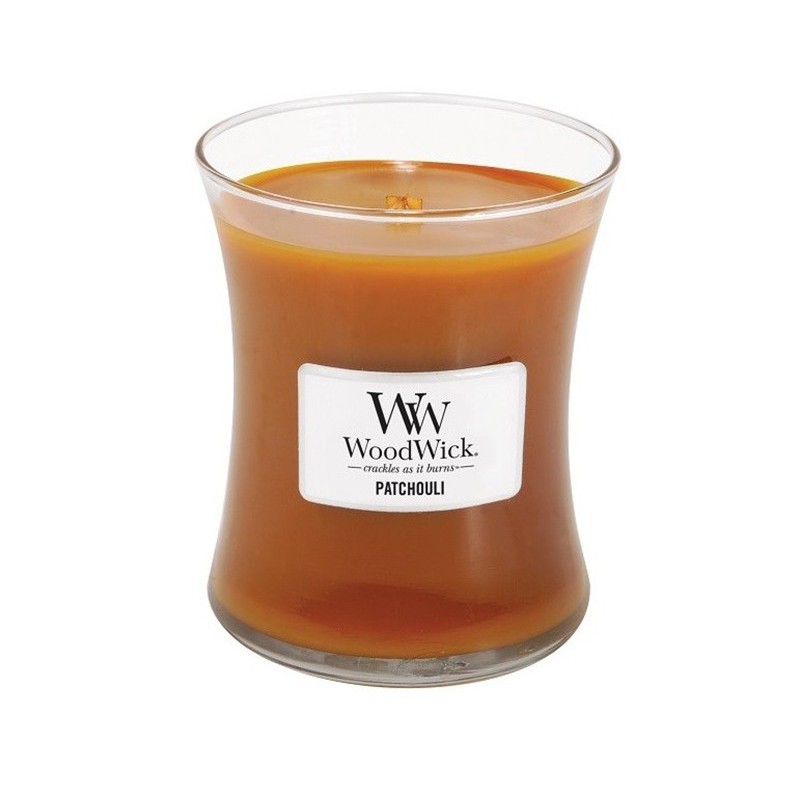 Patchouli médio de vela woodwick