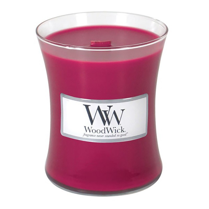 Vela do meio de Woodwick para groselha