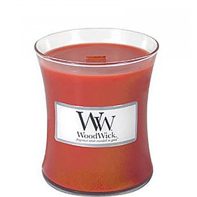 Woodwick candela media alla cannella