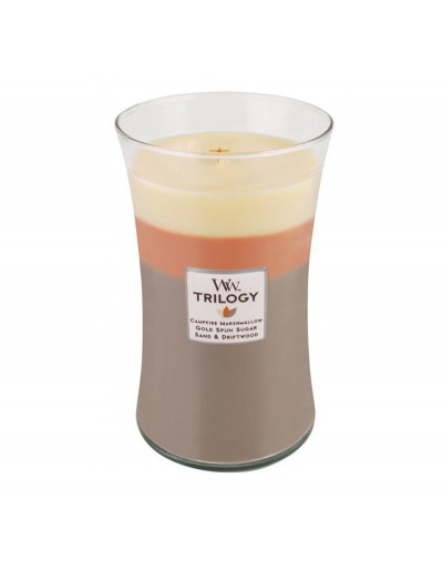 Woodwick candela trilogy maxi sunset bonfire