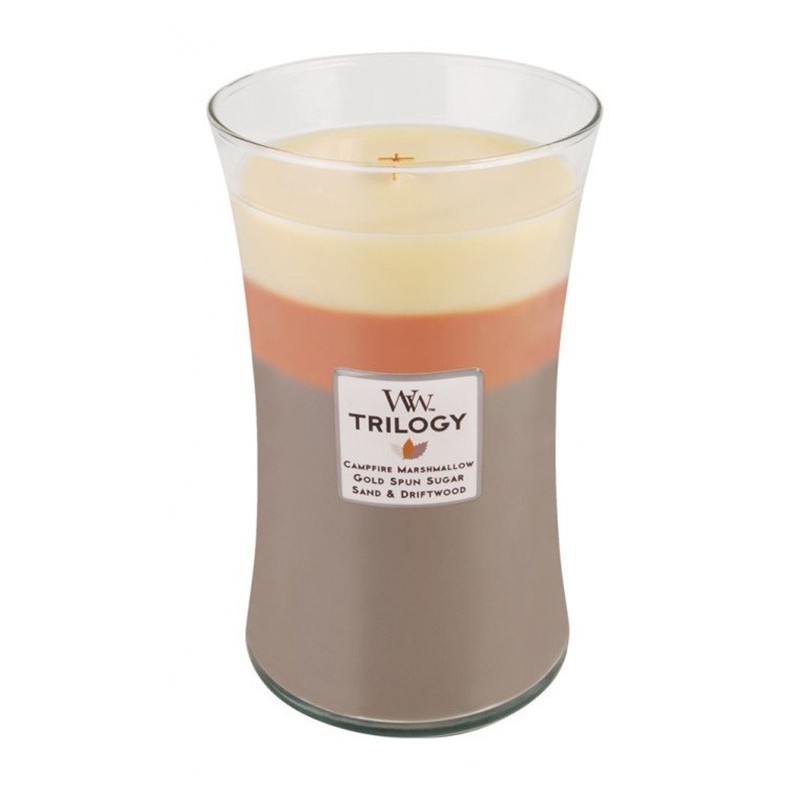 Woodwick candle trilogy maxi sunset fogueira