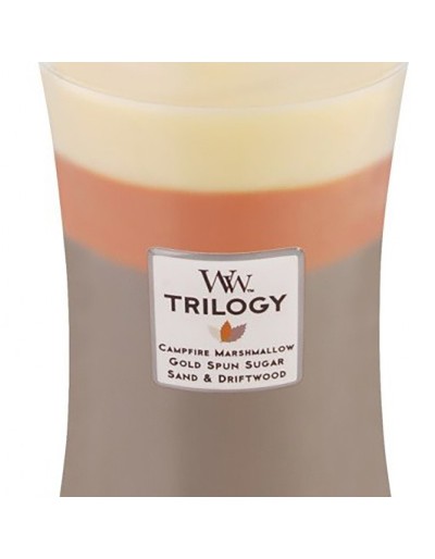 Woodwick candela trilogy maxi sunset bonfire