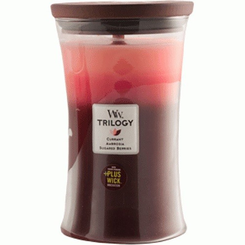 Tentação da trilogia de velas de Woodwick maxi