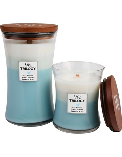 Woodwick Kerzentrilogie Medium frisch &amp; sauber