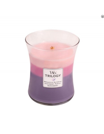 Woodwick trilogía de velas media batido de bayas silvestres