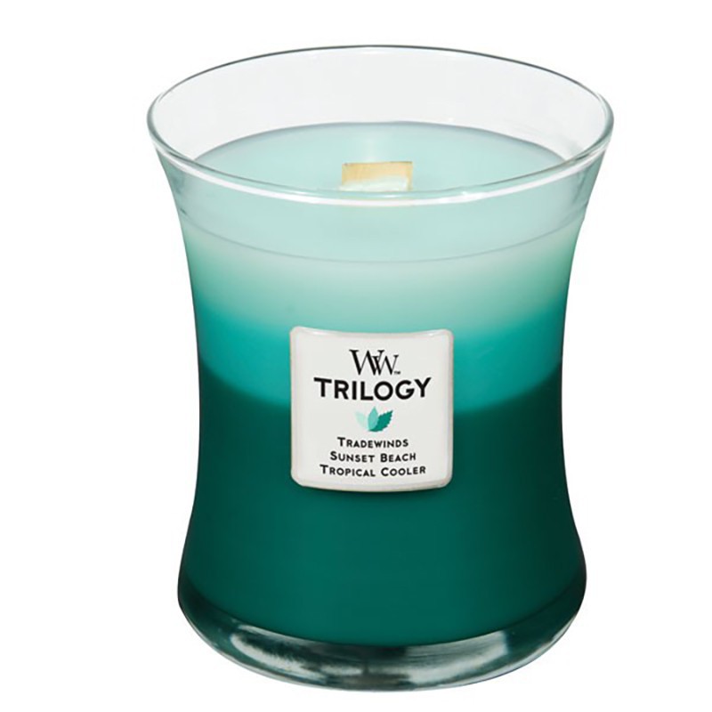 Woodwick candle trilogy media ocean escape