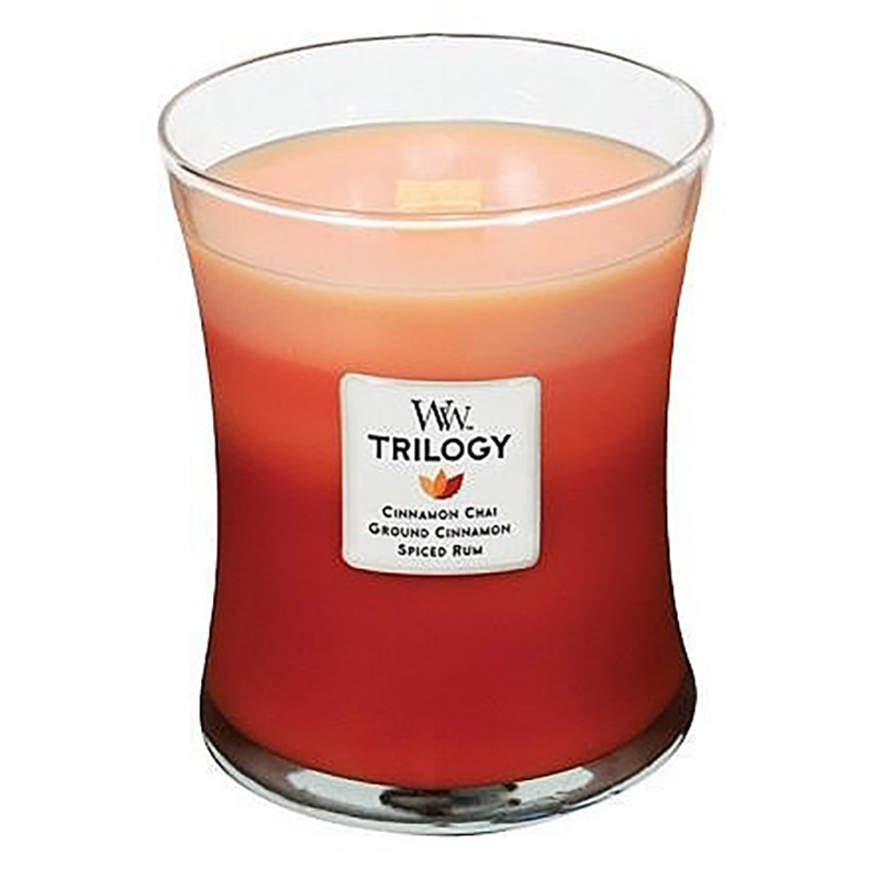 Woodwick candela trilogy media spezie esotiche