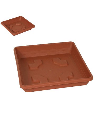 Square subvaso 20 cm TERRACOTTA