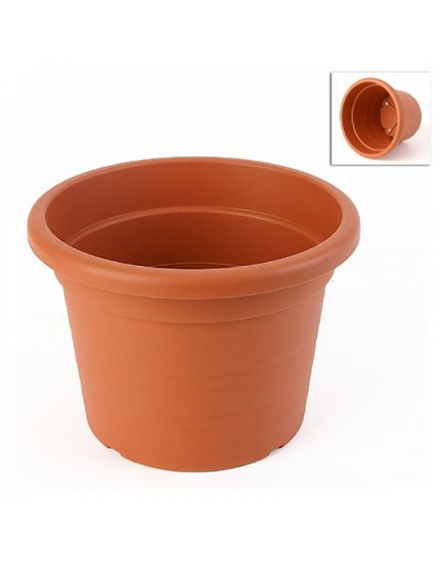 Vaso de cilindro de 45 cm TERRACOTTA de diâmetro