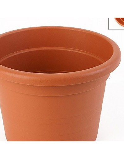 Vaso de cilindro de 45 cm TERRACOTTA de diâmetro