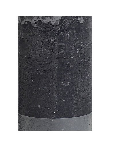 Rustic cylindrical anthracyte candle