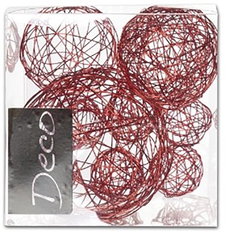 Wire balls 10 red pieces