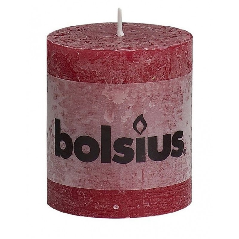 Rustic red wine candle