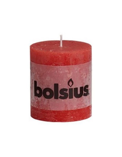 Rustic red candle