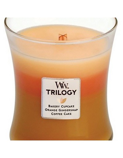 Woodwick trilogia mídia fresco assado