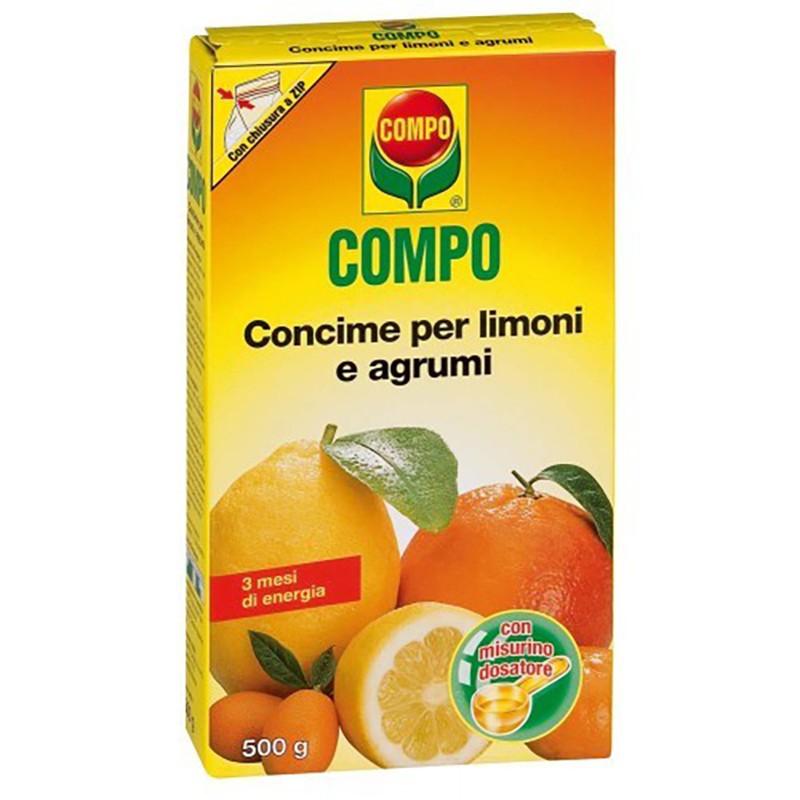 COMPO CONCIME POUR LIMONI ET AGRUMI 500 gr COMPO CONCIME POUR LIMONI ET AGRUMI 500 gr
