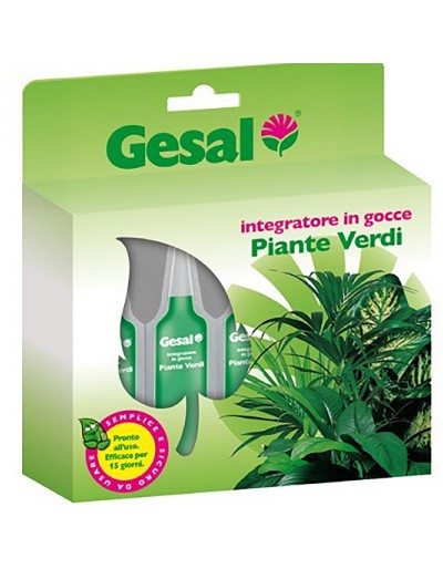 Gesal drops feeding green plants