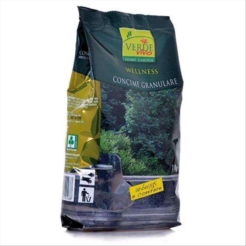 Fertilizante granular para arbustos y coníferas