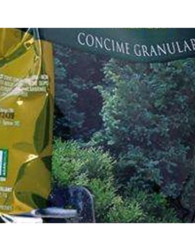 Fertilizante granular para arbustos e coníferas
