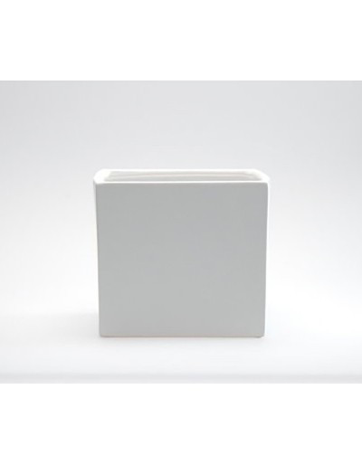 Vaso de cubo branco D&amp;M Matte 14cm