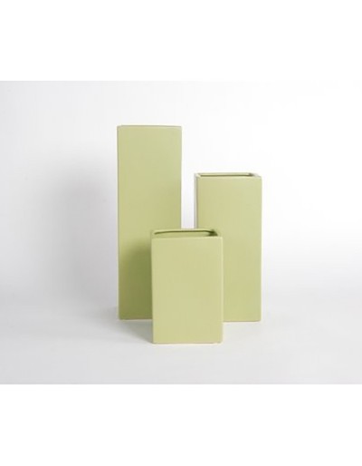 D&amp;M Vase H20 grün matt A 20 cm