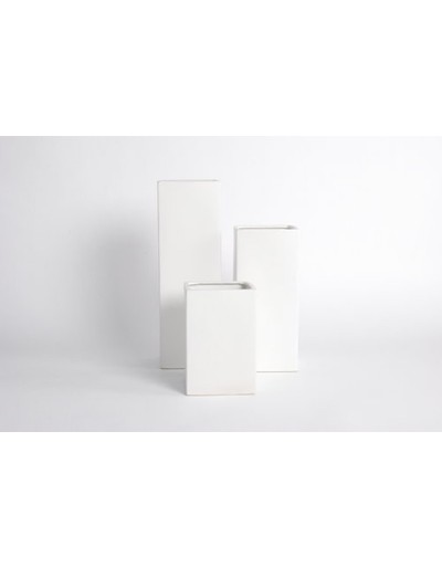 D&M Vase H20 blanc mat A 20 cm