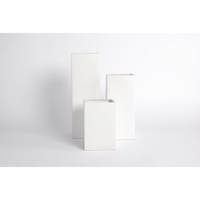 D&M Vase H20 blanc mat A 20 cm