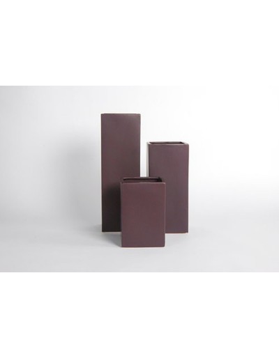 D&amp;M Vase H30 braun/schwarz matt A 30 cm