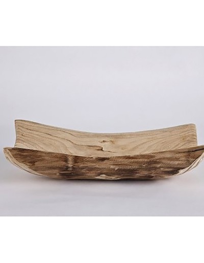 D&amp;M Vase/Blond wooden bowl 43 cm