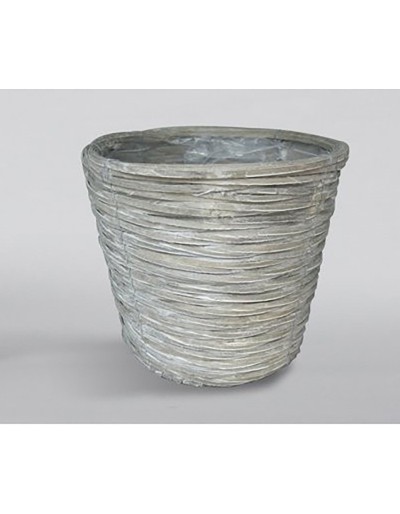 D&M Vase/Grey Wave Basket 15