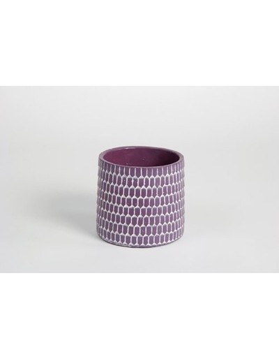 D&amp;M Purple ceramic chap vase 18