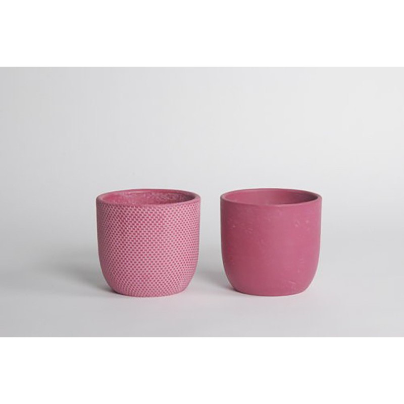 D&M micmac red ceramic vase 18cm