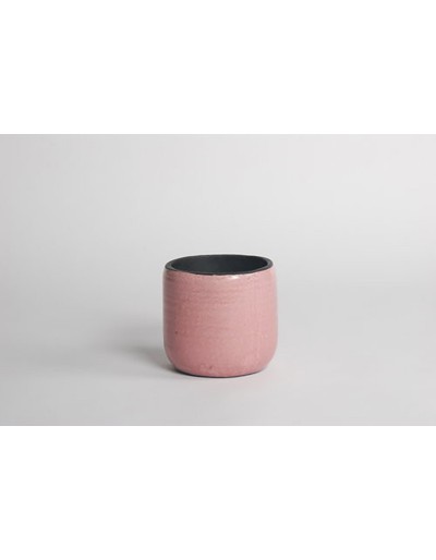 D&amp;M rosa cerámica florero africano 22cm