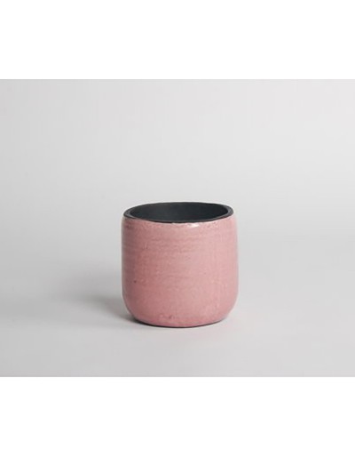 D&M pink ceramic African vase 22cm