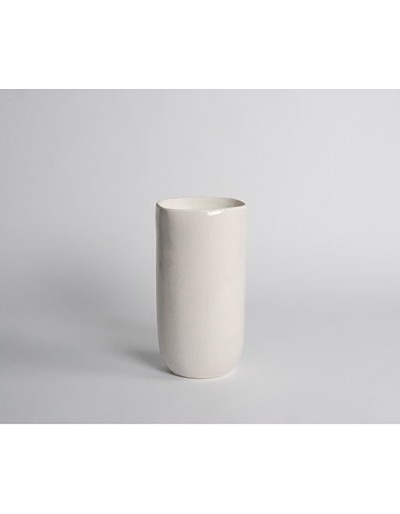 VASE A26 AFRICA WHITE