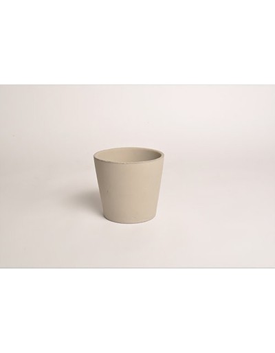 D&amp;M Vase Keramik Taupe 14 cm