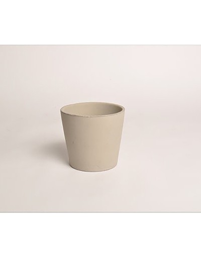 D&amp;M Vase Keramik Taupe 14 cm