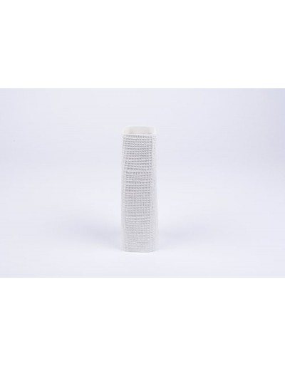 D&M Vase faddy tall in white ceramic 15