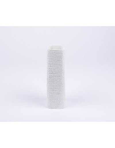 D&M Vase faddy tall in white ceramic 15