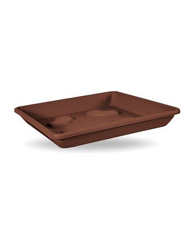 Sottovaso quadrato 42 cm BRONZO