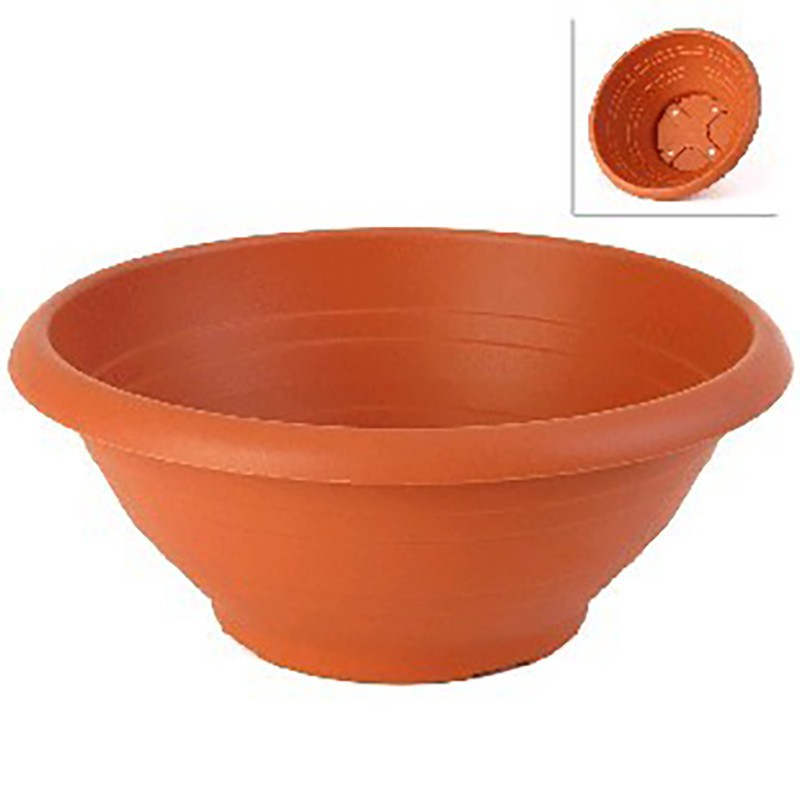 Sino de tigela 60 cm cor de terracota